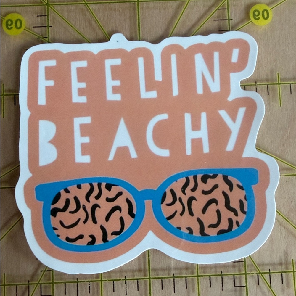 NEW Feelin’ Beachy Aesthetic Waterproof Vinyl Sticker
